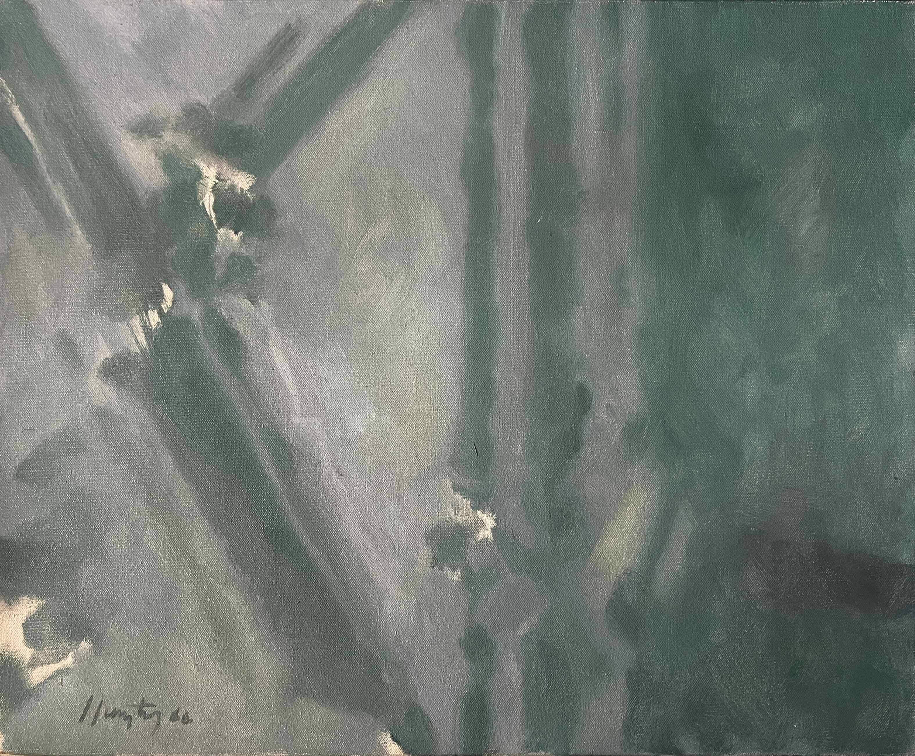 HST painting "Abstraction" Guy Feinstein (1929-2008) Narrative figuration