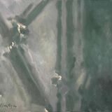 HST painting "Abstraction" Guy Feinstein (1929-2008) Narrative figuration