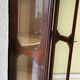 Corner display cabinet veneered in mahogany - Victorian - 20th century