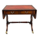 Table à jeux, bureau de style Empire en acajou, XIXe Siècle