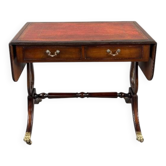 Table à jeux, bureau de style Empire en acajou, XIXe Siècle