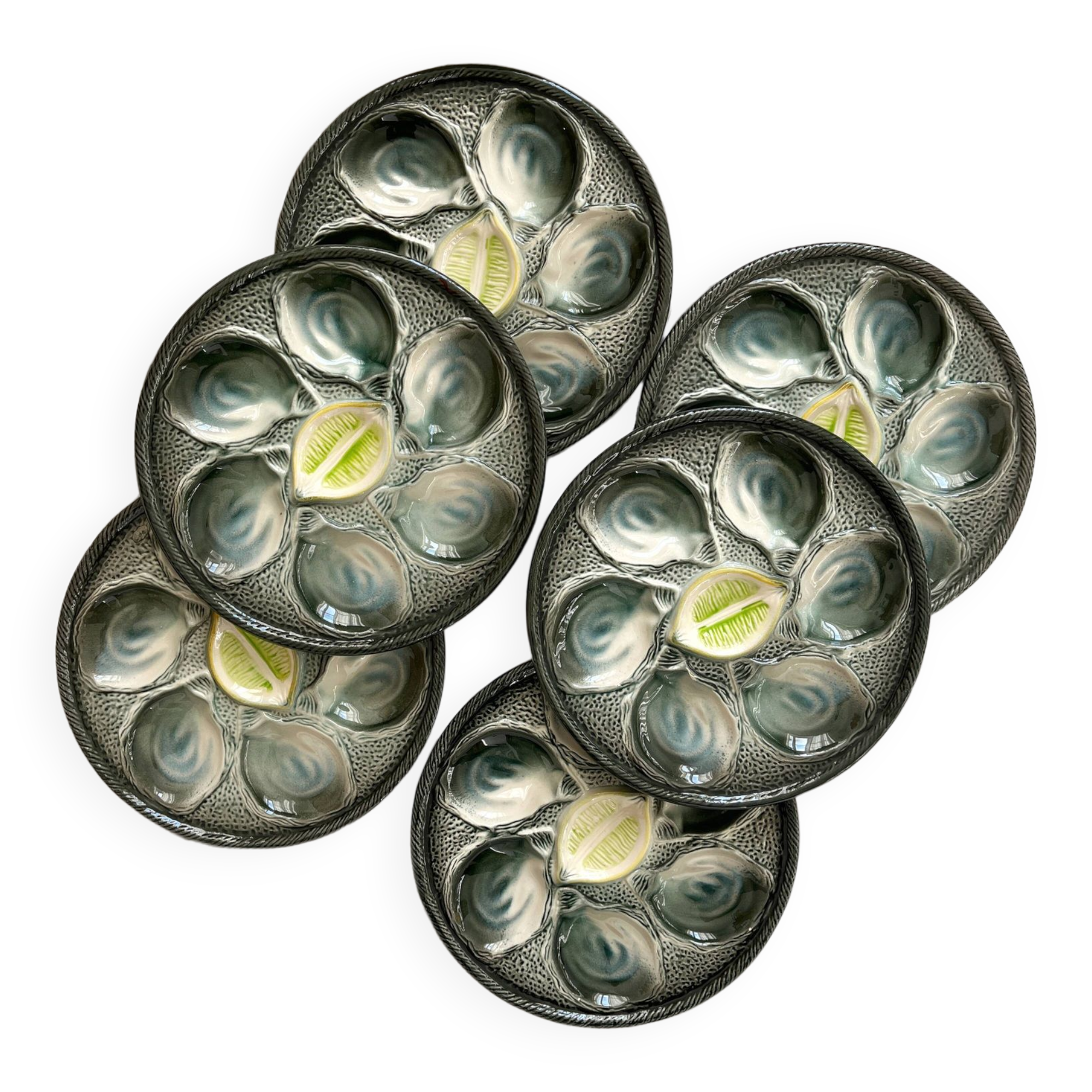 Assiettes à Huîtres Polypro Blanches - 12 Places JORISELECTION