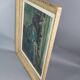 Oil on panel Young woman reading Signed Roger Alluin dated 28/2/38