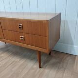 Scandinavian-style teak row