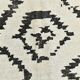 7x10 Neutral White Modern Super Soft Moroccan Rug, 216x294Cm