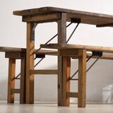 Outdoor table and bench set (c.1950)