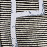 Letter p in galvanized metal