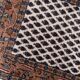 Tapis vintage indien Seraband fait main en laine – 56 x 89 cm – Années 1970