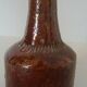 Vase bottle in glazed terracotta XXth