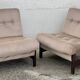 Pair of vintage 1960s Scandinavian armchairs.