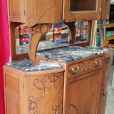 Vaisselier buffet 2 corps années 40