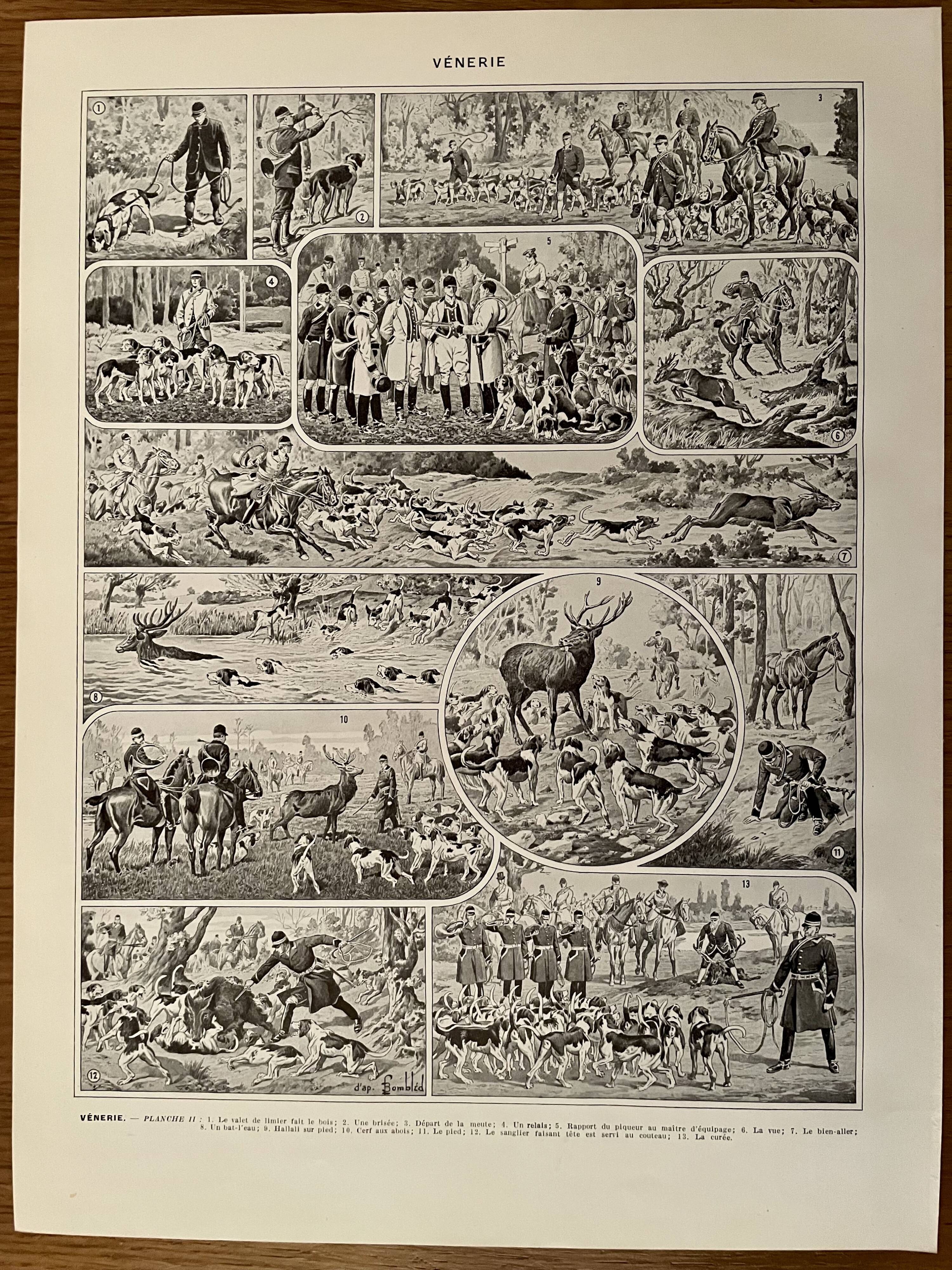Lithograph on the hunting veneration of 1928