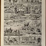 Lithograph on the hunting veneration of 1928