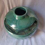 Vase boule vert turquoise