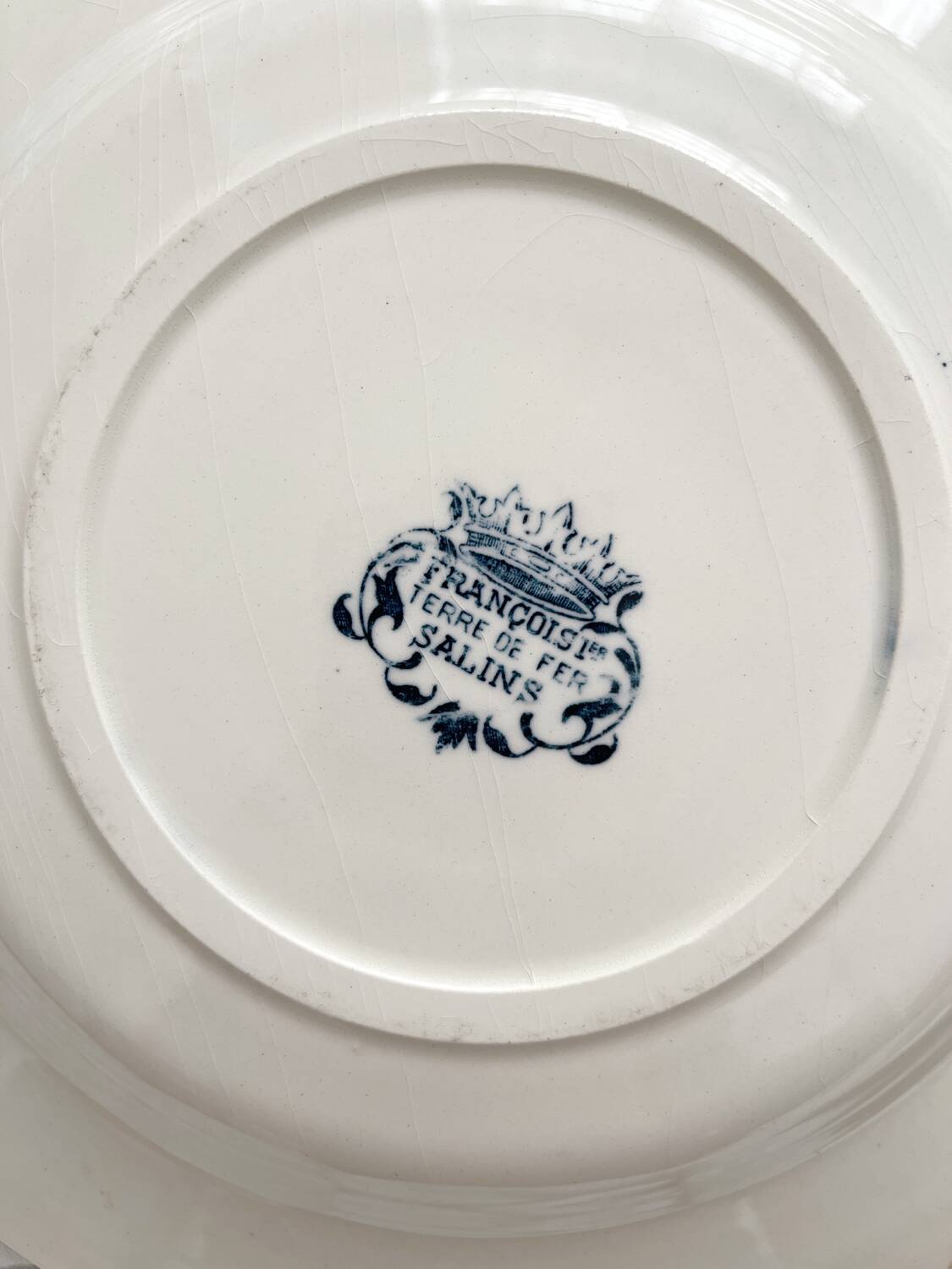 4 ironstone soup plates "François 1er" Salins