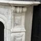 Louis XV style fireplace in Carrara marble around 1900