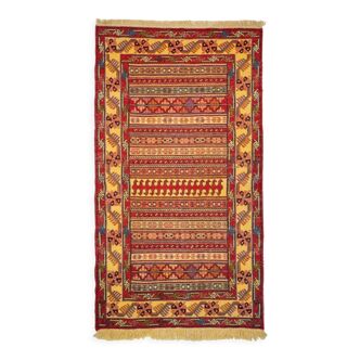 Tapis kilim d’orient persan en laine fait main 156x83 cm