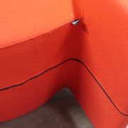 Paire de fauteuils rouge vintage