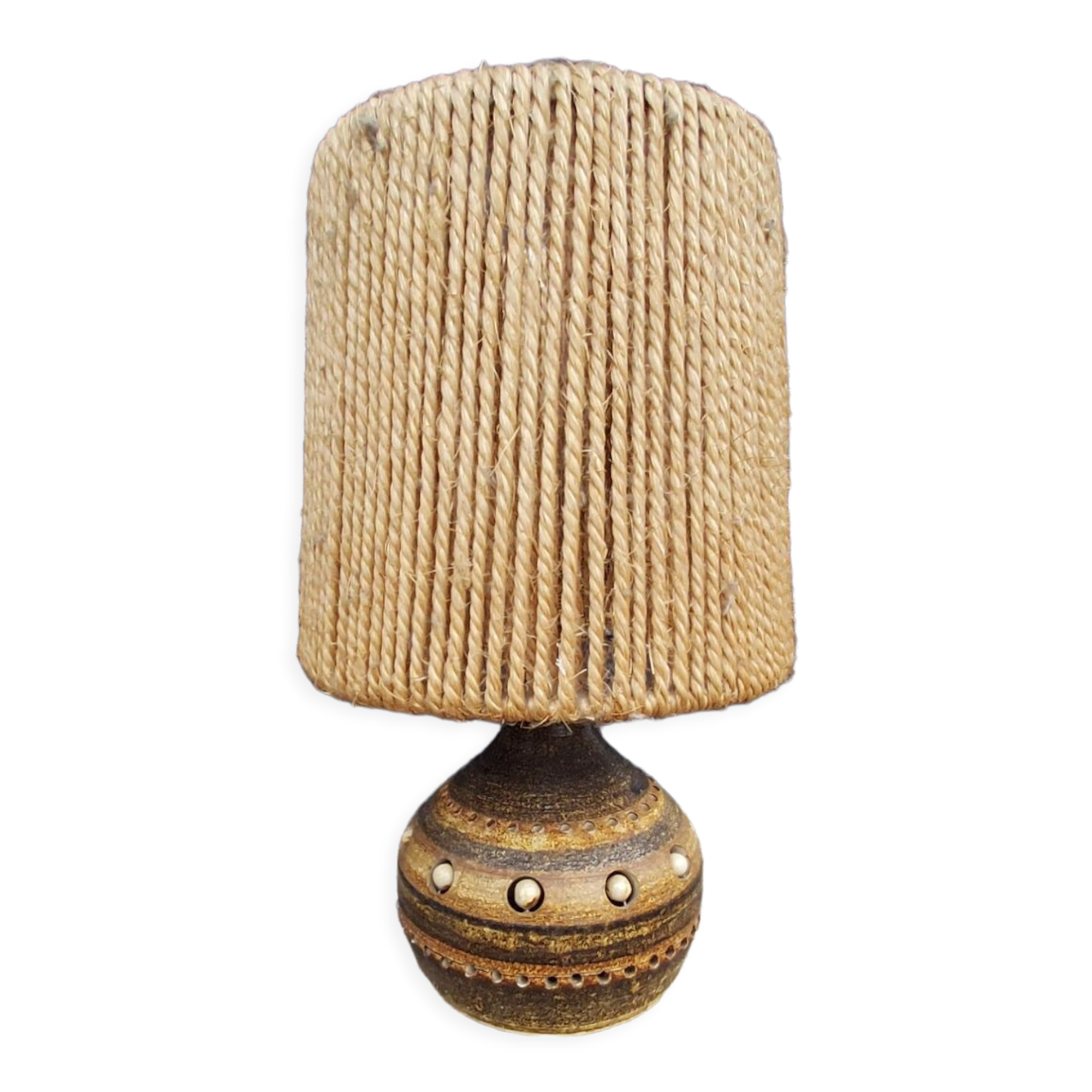 Georges Pelletier's ceramic lamp rope lampshade
