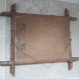 Antique bamboo-style mirror