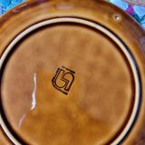 Set of 6 Sarreguemines stoneware dessert plates