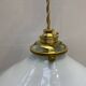 Vintage white opaline pendant light