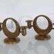 Pair of brass candlesticks by Arthur Pe for Kolback
