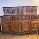 Carved solid walnut sliding buffet – Louis XV style