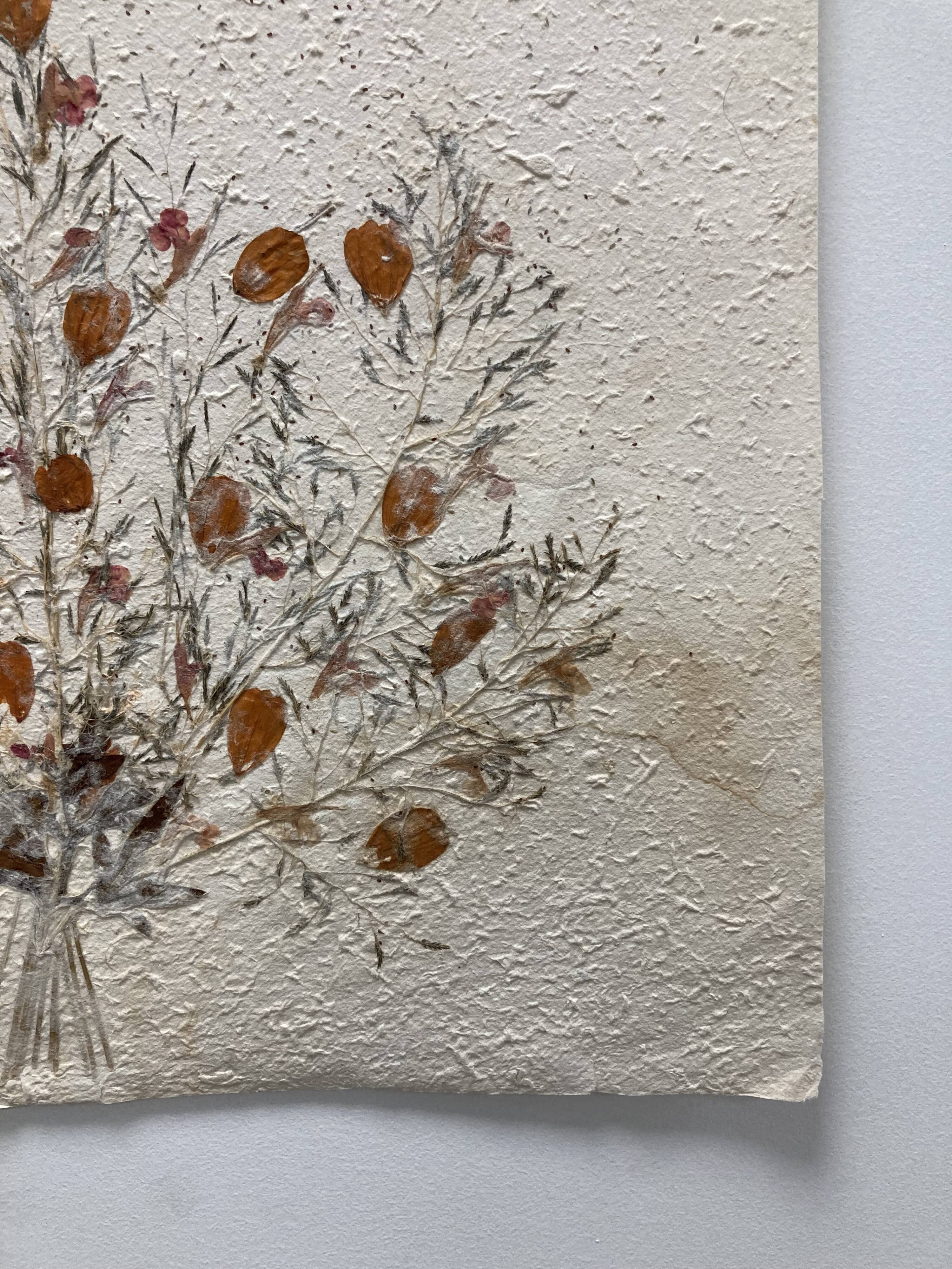 Vintage dried flower board