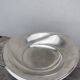 Plat pieds boules art déco métal argenté