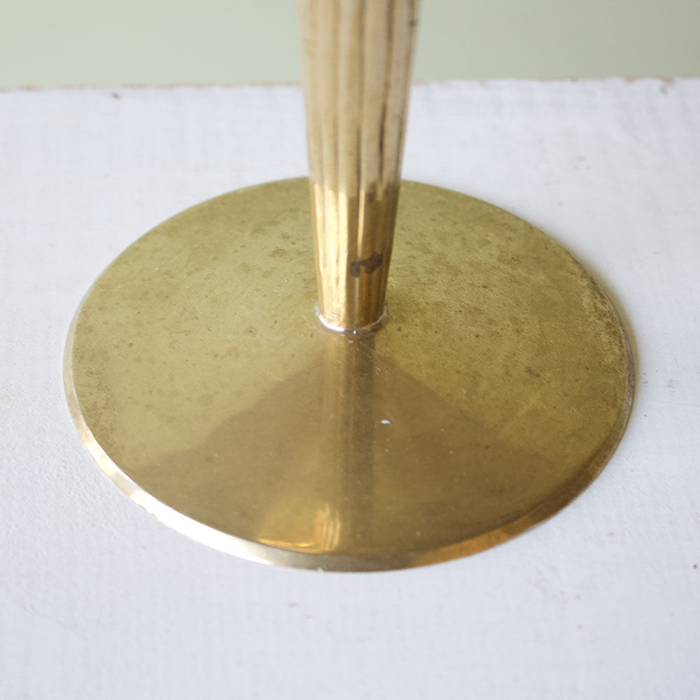 Pair of brass candlesticks