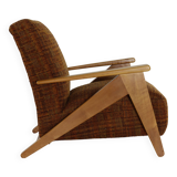 Forties dutch design larger lounge chair attributed to Jan den Drijver