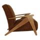Forties dutch design larger lounge chair attributed to Jan den Drijver