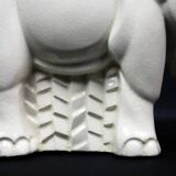 Cracked porcelain elephant in Art Deco style attributed to Charles Lemanceau, 1930.