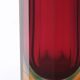 Murano block vase by Flavio Poli model 8-sided red green blue yellow