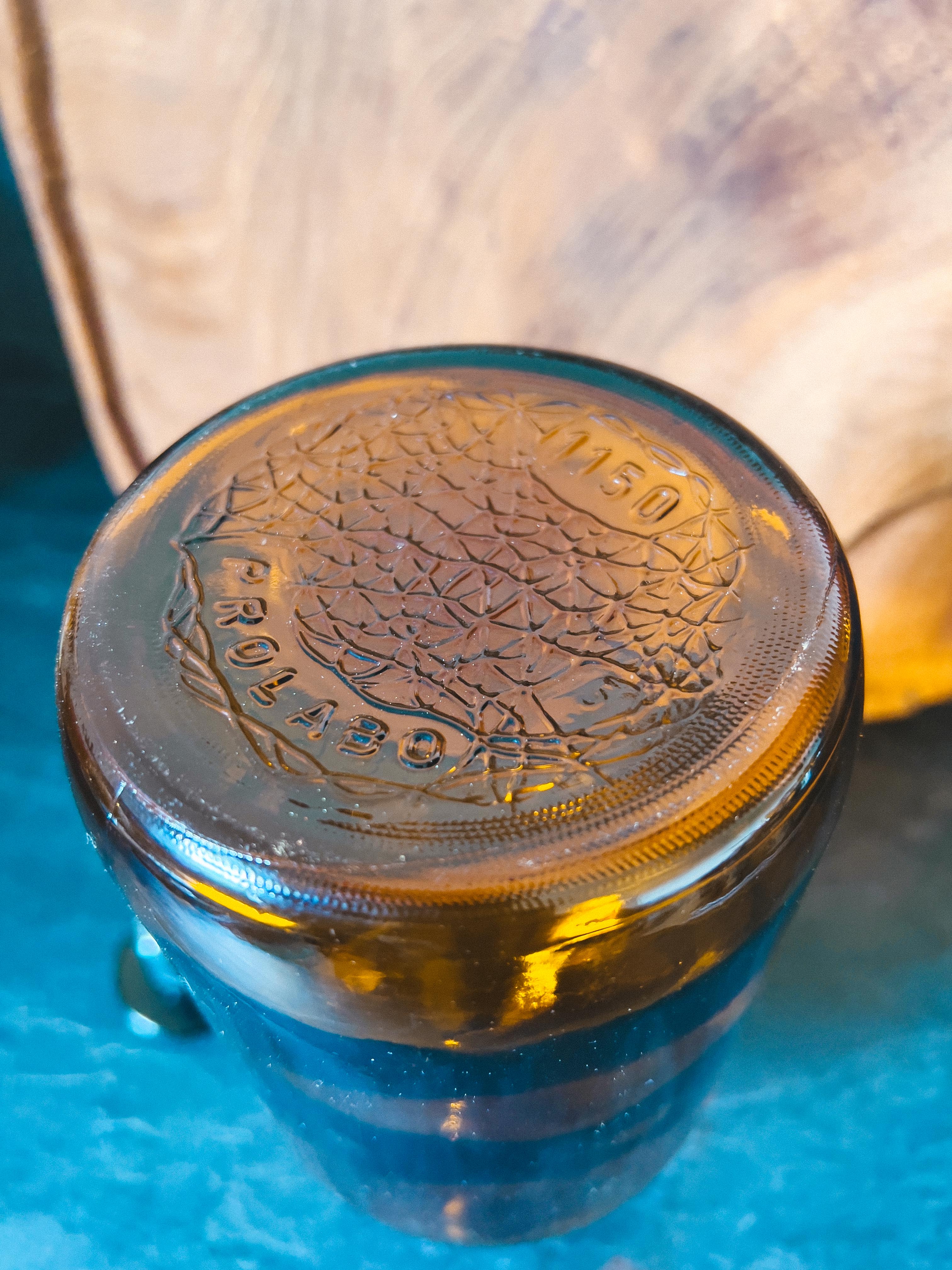 Old laboratory bottle old pharmacy Prolabo 1150 cl amber glass