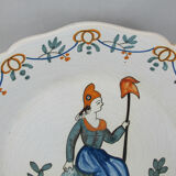 Assiette en faïence nevers n°3
