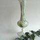 Vase en opaline vert et blanc