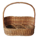 Porte-bouteilles osier vintage