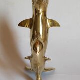Vintage solid brass dolphins