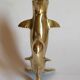 Vintage solid brass dolphins