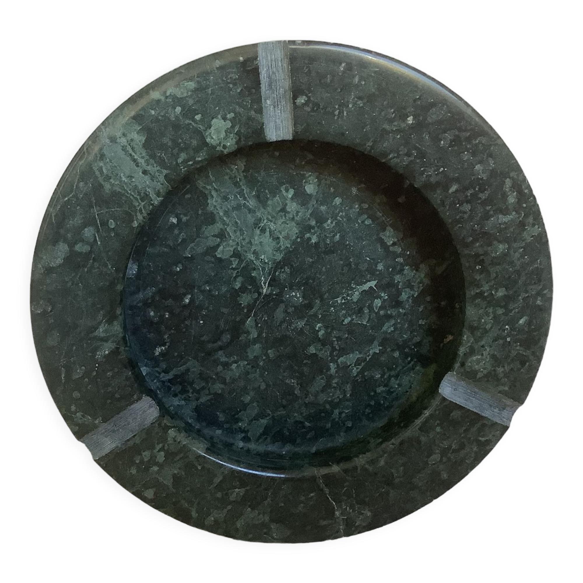 Empty pocket ashtray green marble