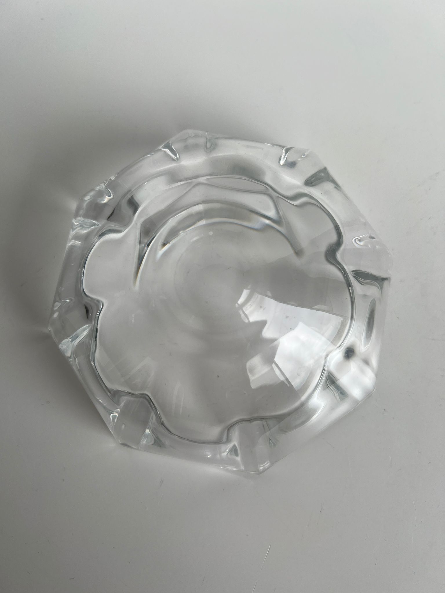 Octagonal glass cup D: 11,5cm