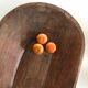 Solid wooden dish