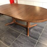 Table extensible Baumann vintage années 1970