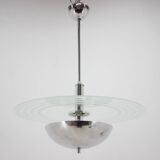 1930s Restored Art Deco Chandelier, Czechoslovakia