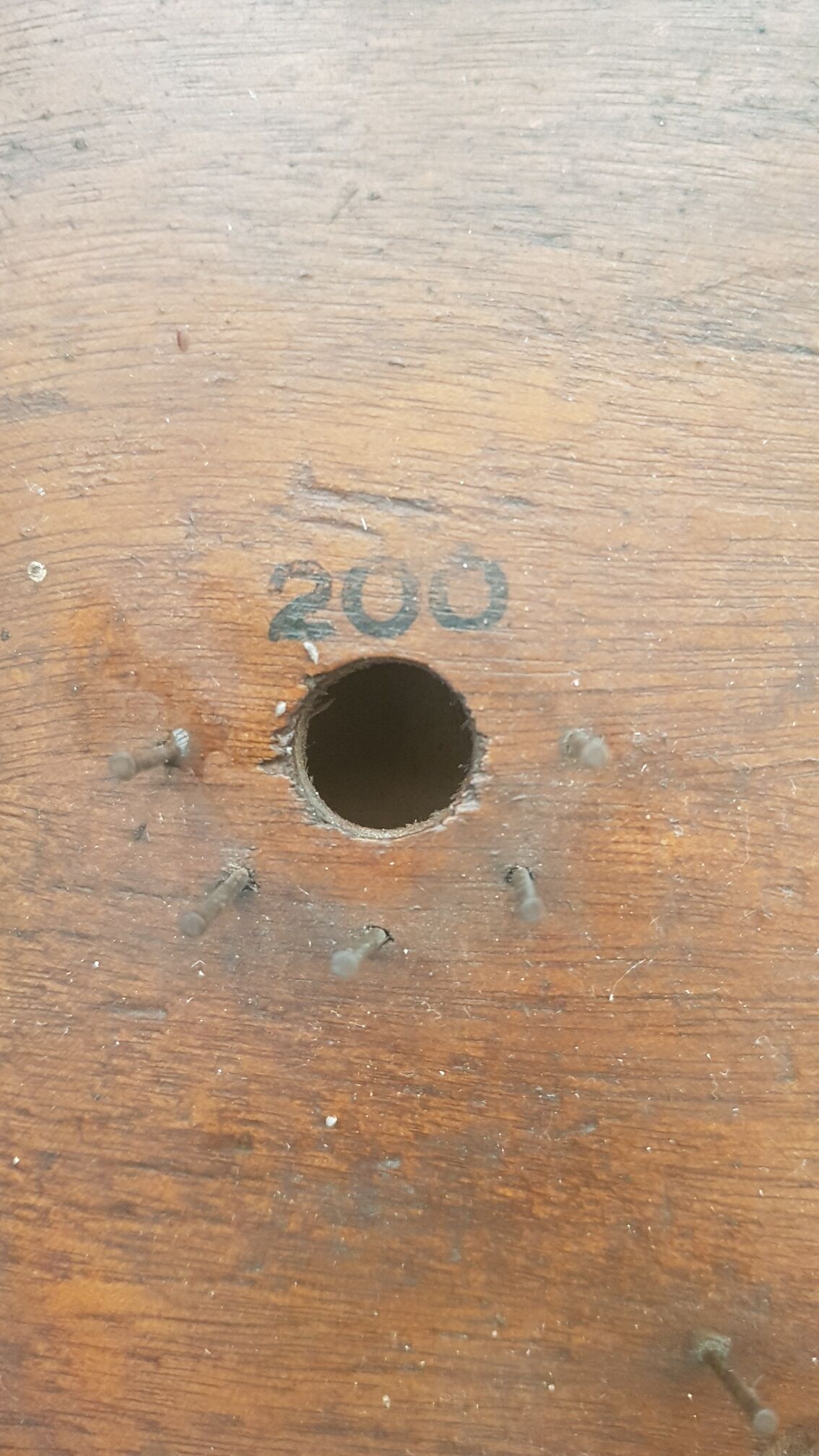 Old wooden pinball machine Jackie