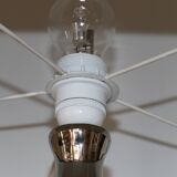 Silver ceramic lamp with shade 690mm