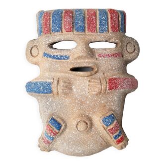 Anthropomorphic ceramic wall decoration, South America