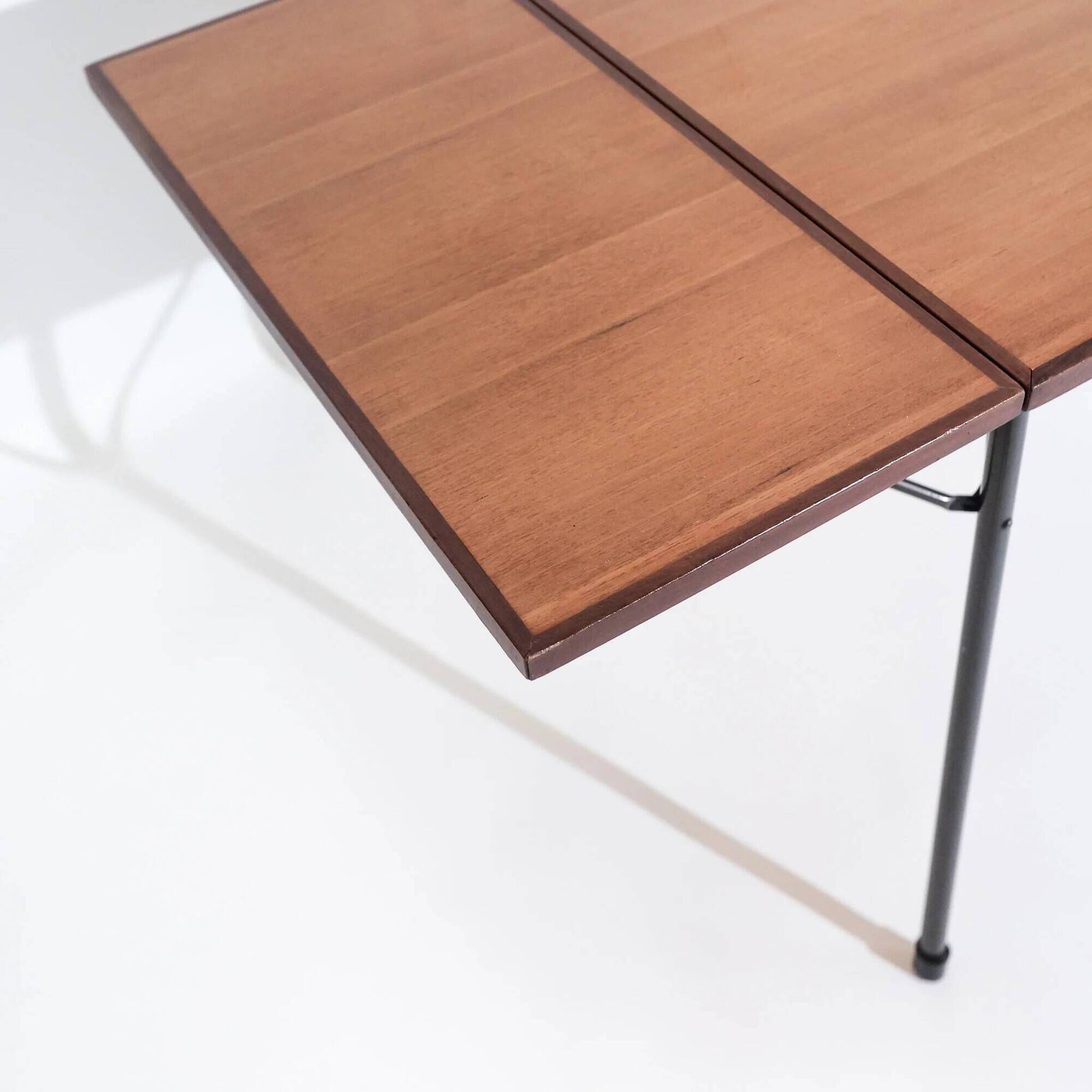 Vintage folding table in teak by Arne Jacobsen for Fritz Hansen, Denmark, 1950s.
